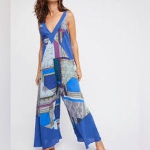 Free People All Patched Up Jumpsuit